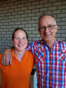 Marieke en Bart tijdens de open dag